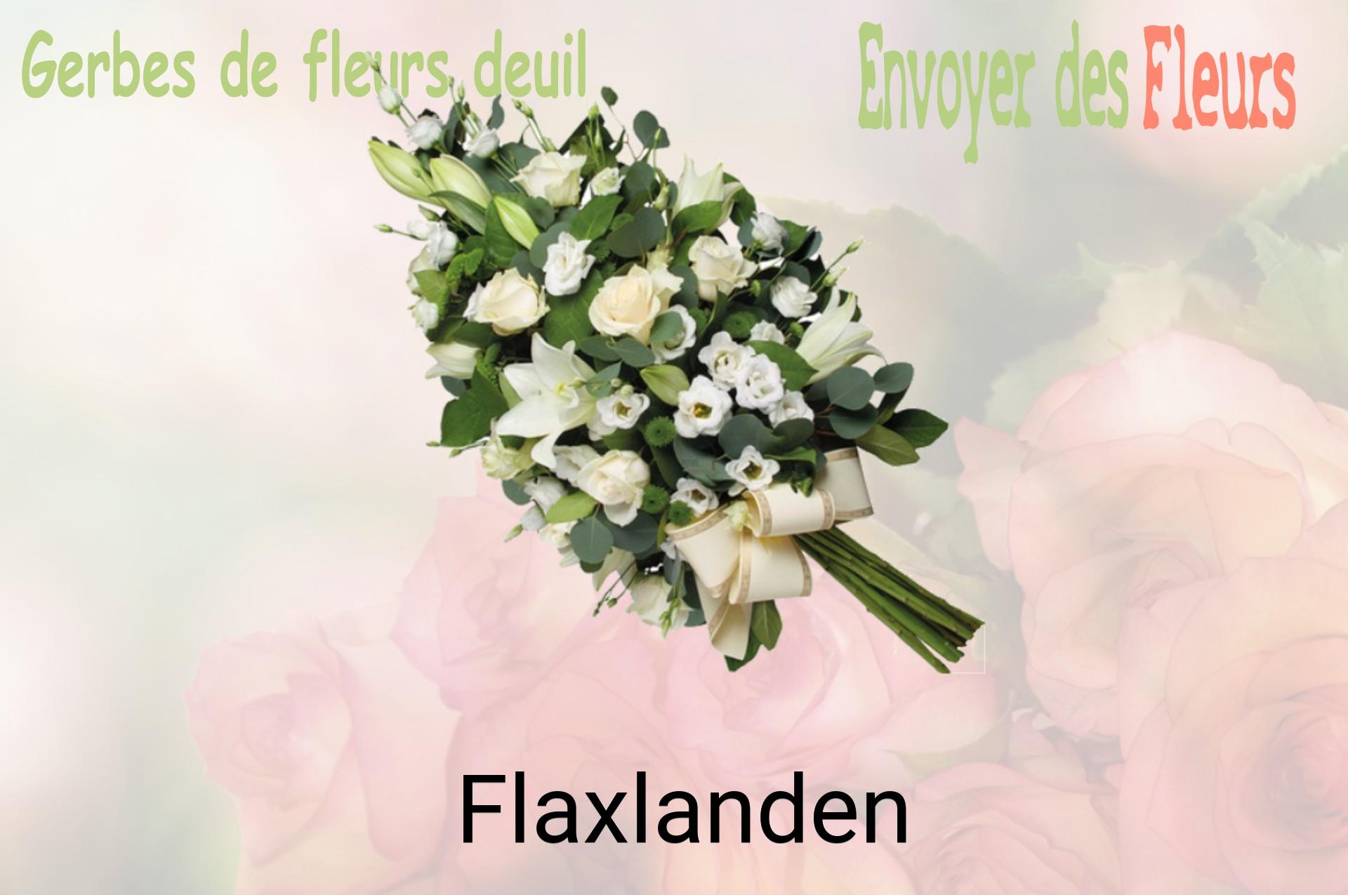 Gerbe de fleurs de deuil livrée à Flaxlanden